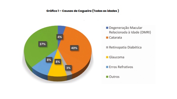 Gráfico 1 – Causas de Cegueira (Todas as idades )